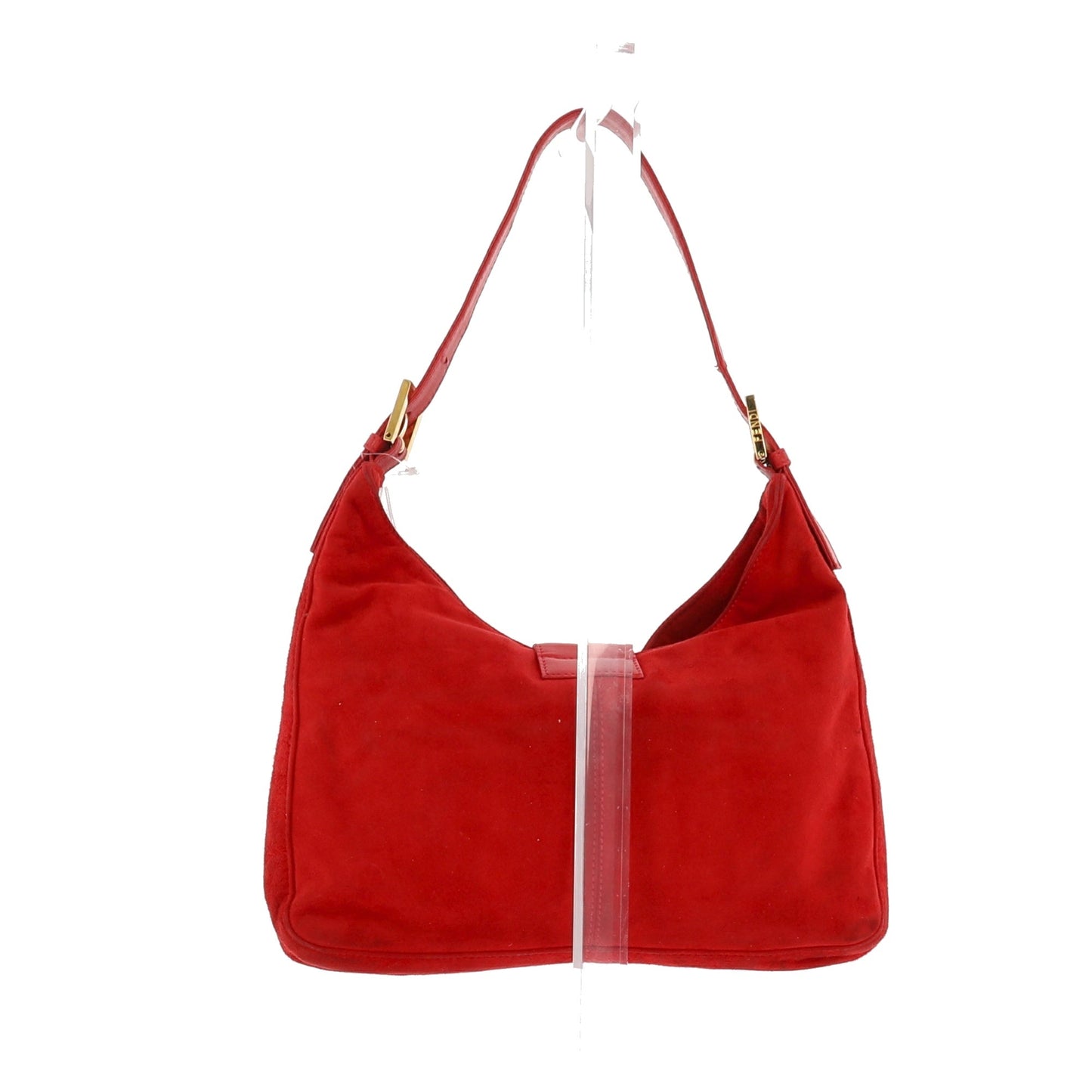 FENDI Shoulder Bag in Red Suede