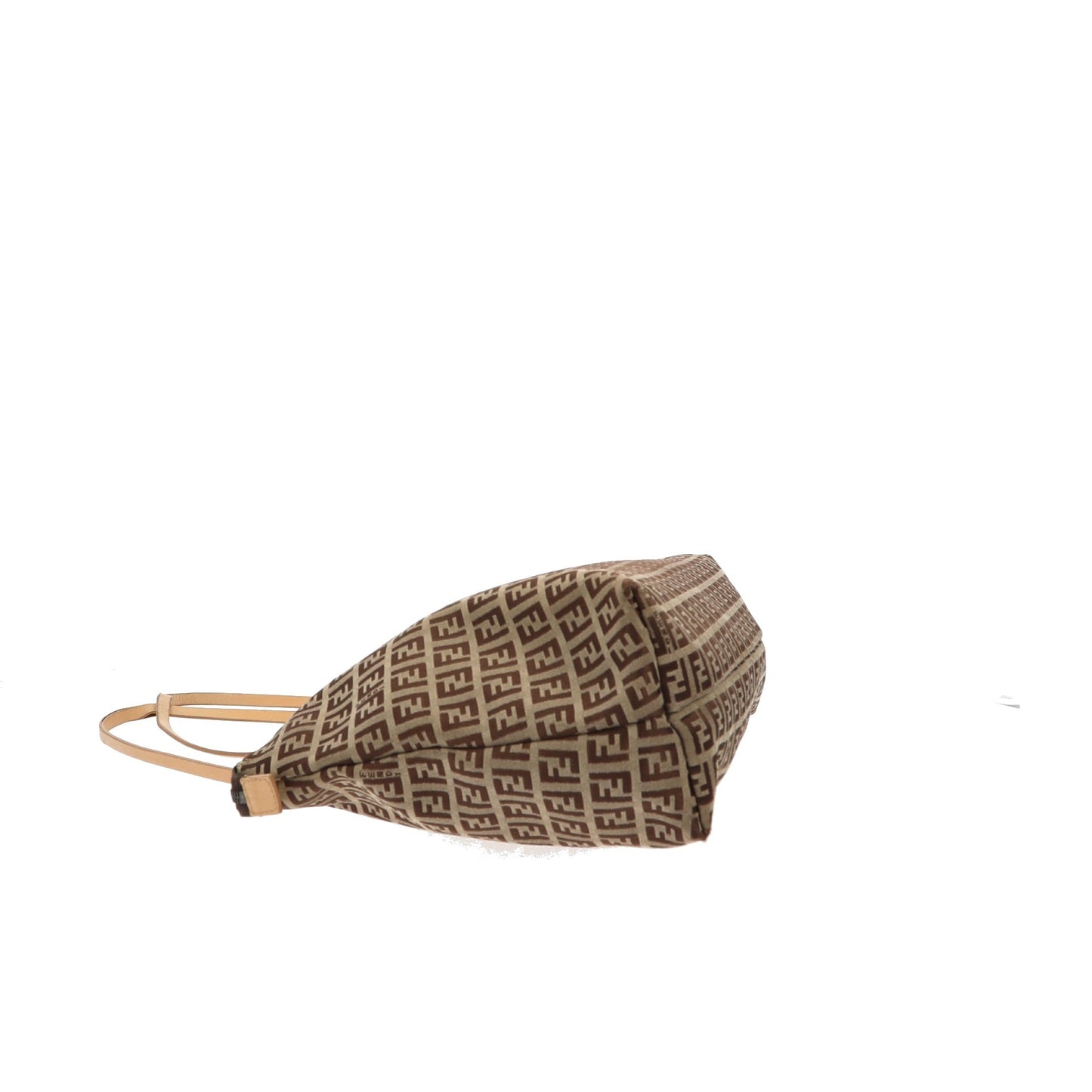 FENDI Shoulder Bag in Beige Fabric