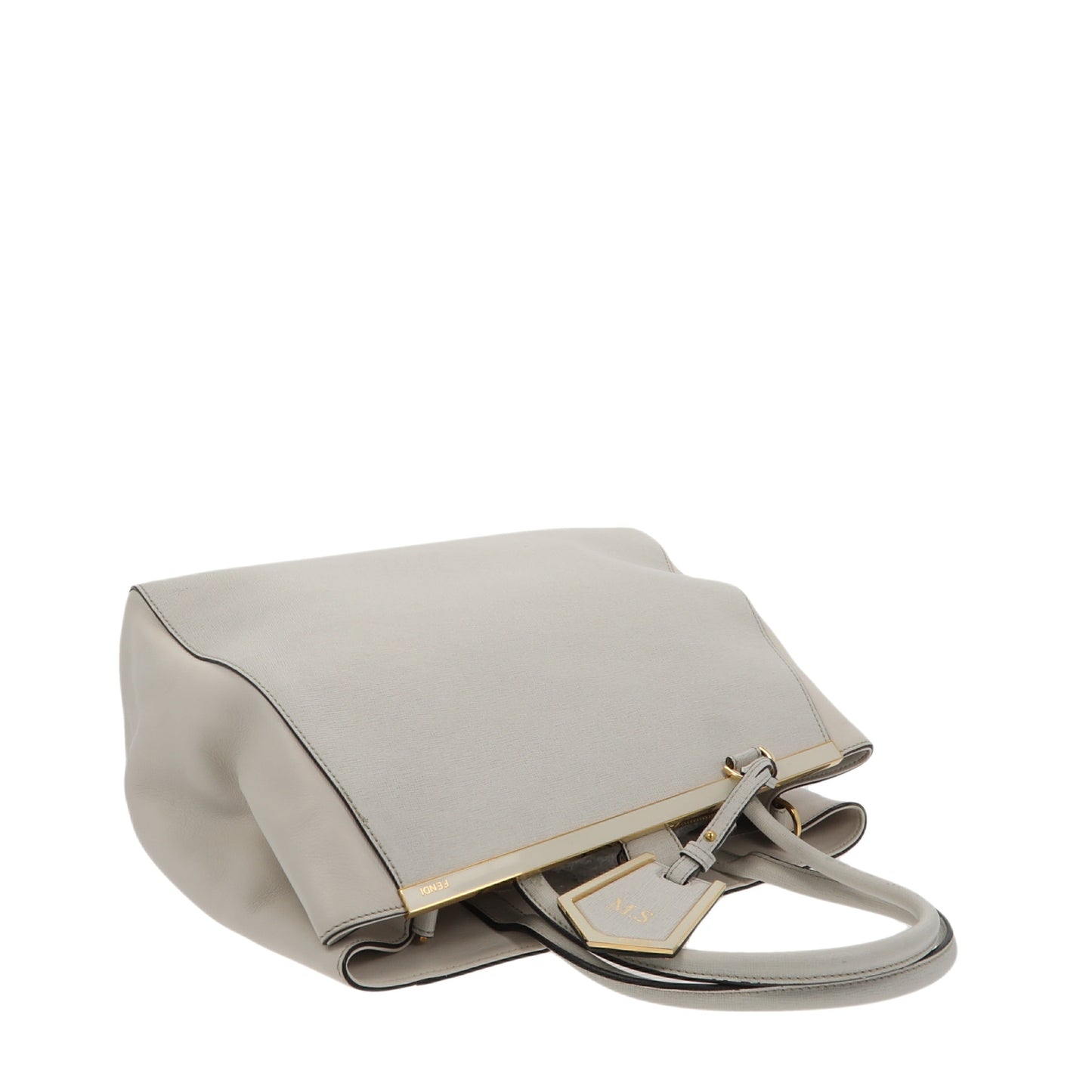 FENDI 2Jours Handbag in White Leather