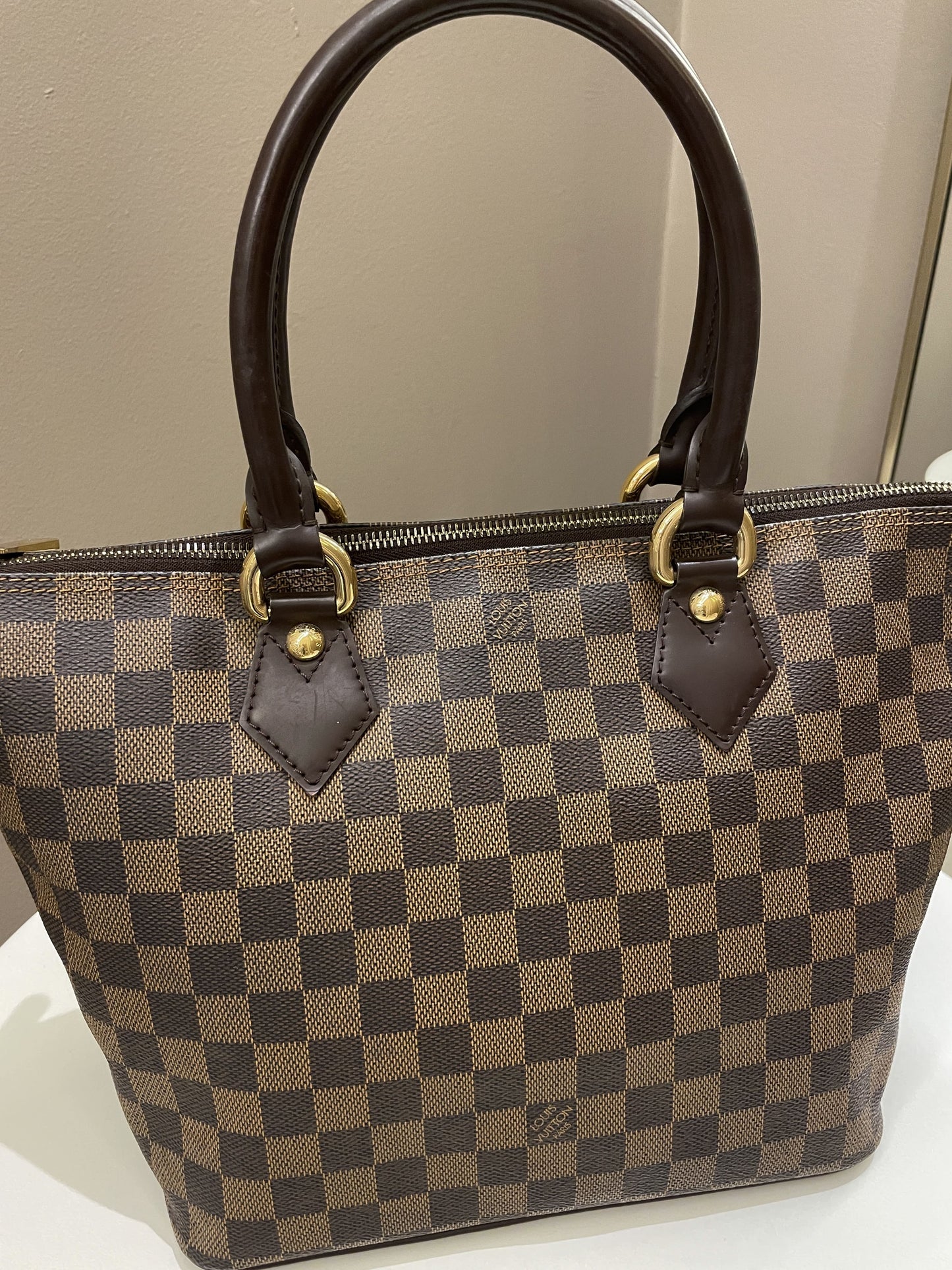 Louis Vuitton Saleya Shoulder Bag Damier Ebene