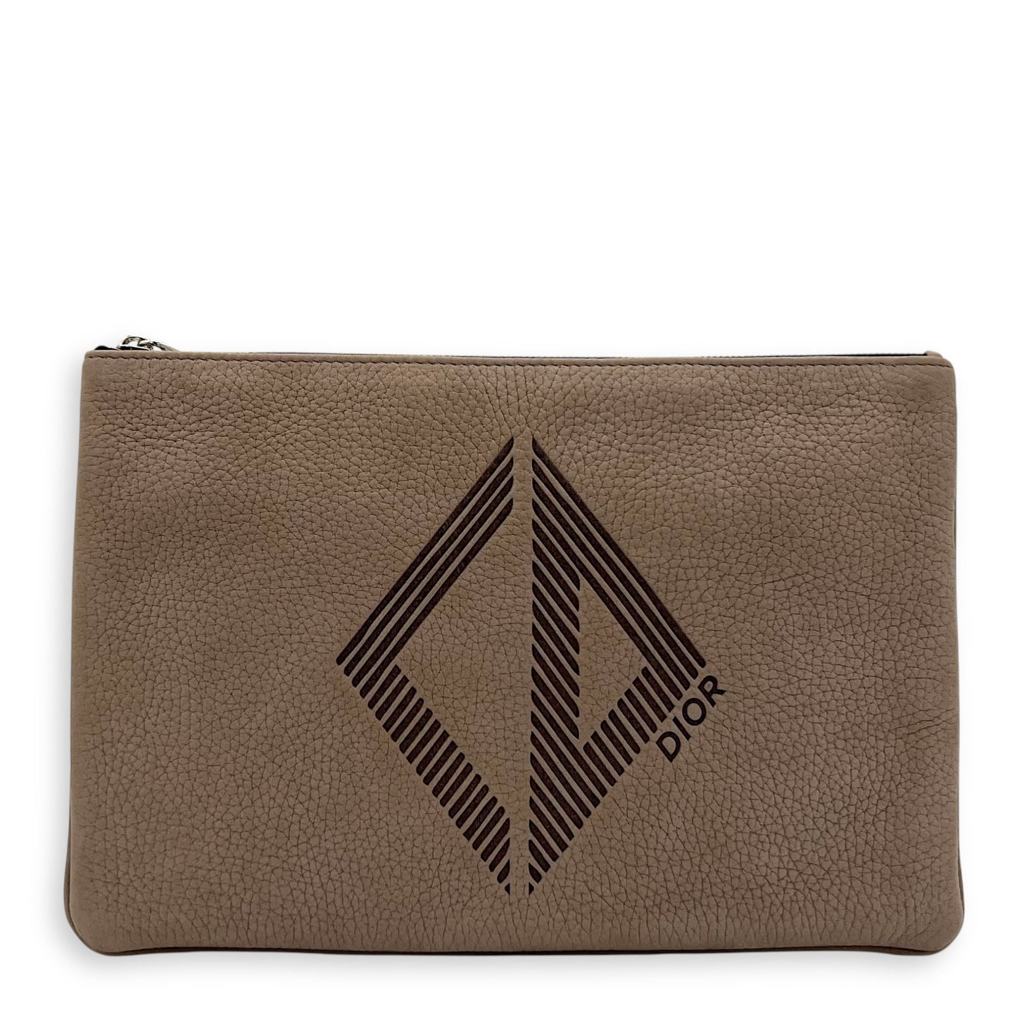 Clutch  Clutch Small Brown in Calfskin, Silver hardware
