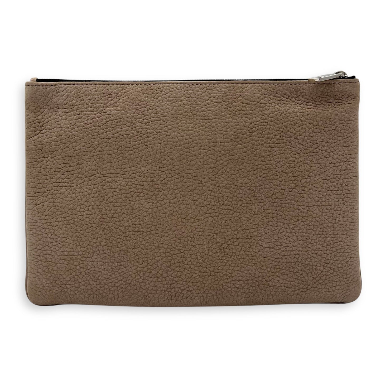 Clutch  Clutch Small Brown in Calfskin, Silver hardware