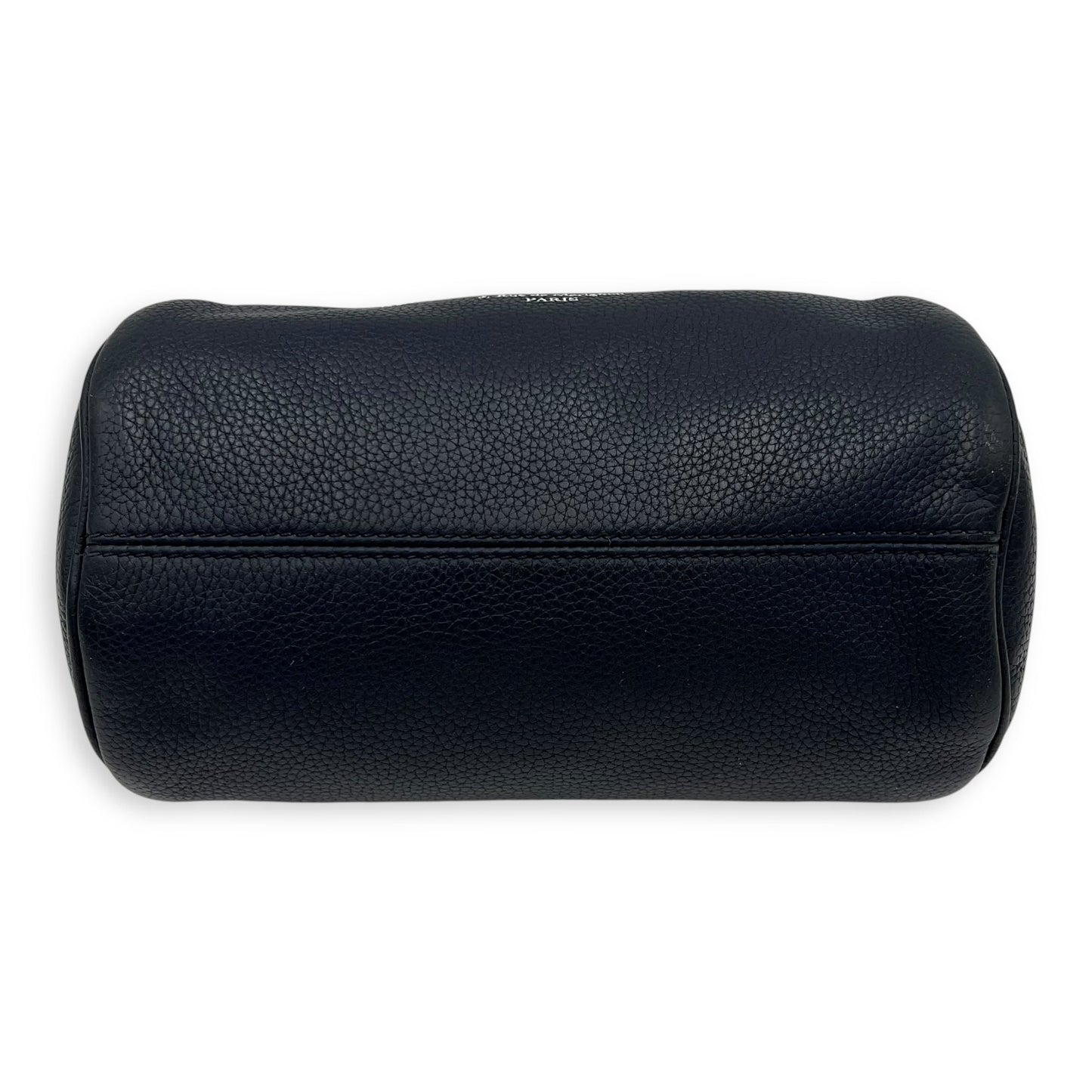 Roller Blue Crossbody Bag in Calfskin, Silver hardware