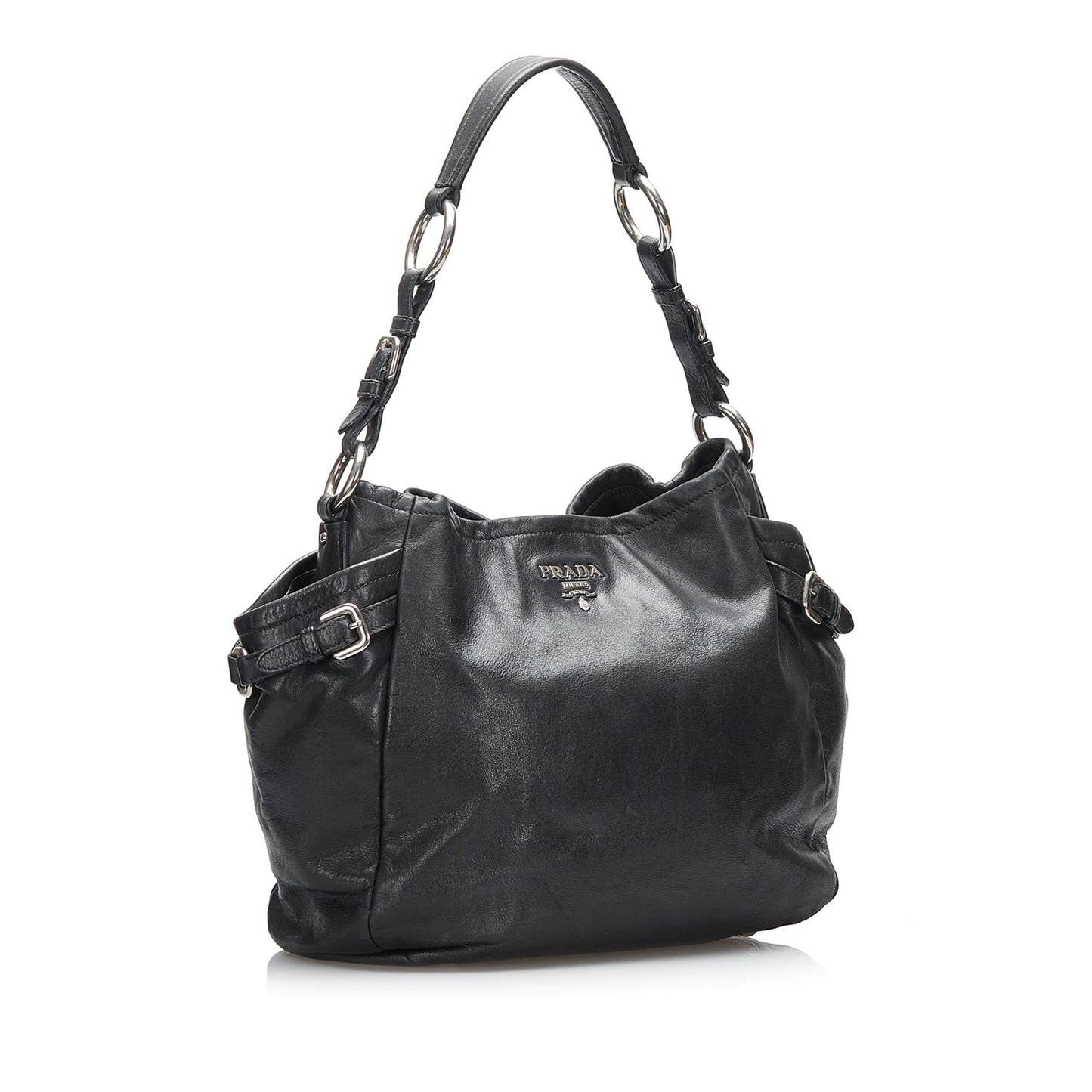 Prada Soft Calf Side Pocket Shoulder Bag (SHG-ZwCuzX)