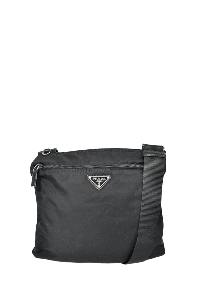 Prada Black Nylon Tessuto Crossbody Bag