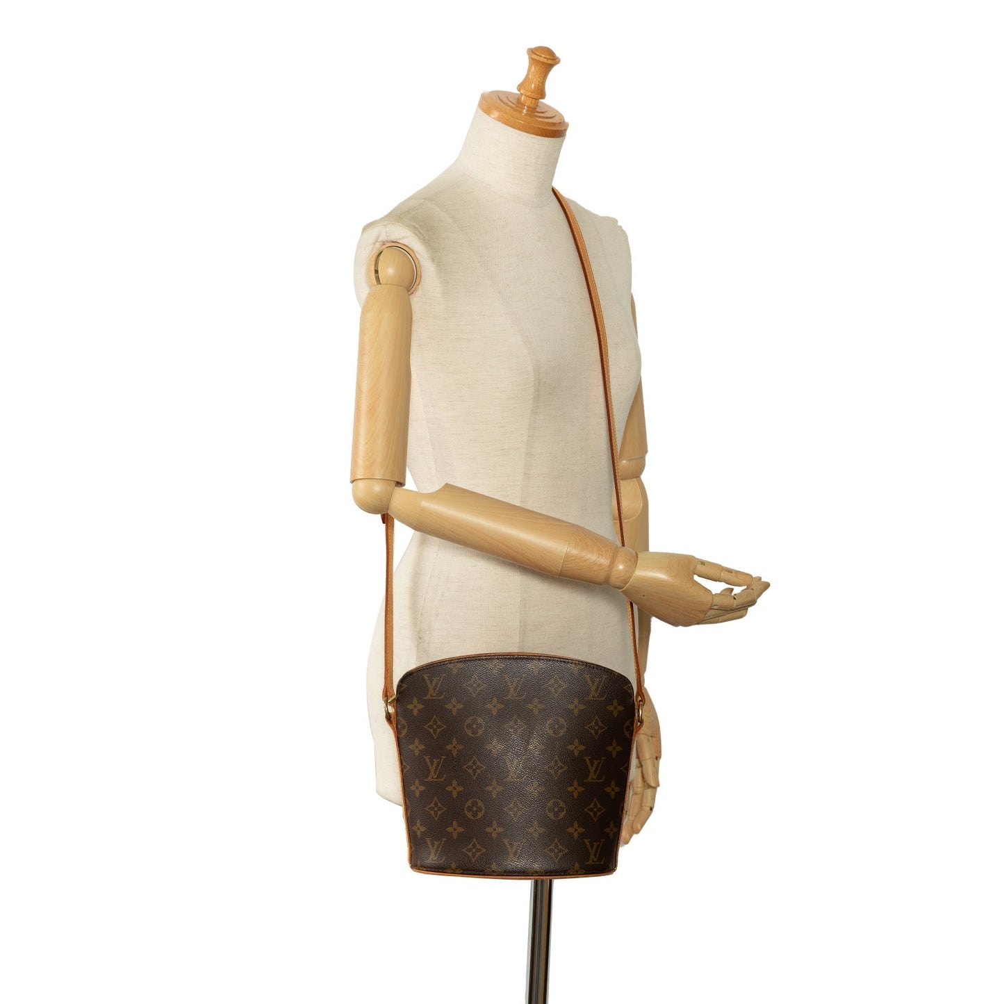 Brown Louis Vuitton Monogram Drouot Crossbody Bag