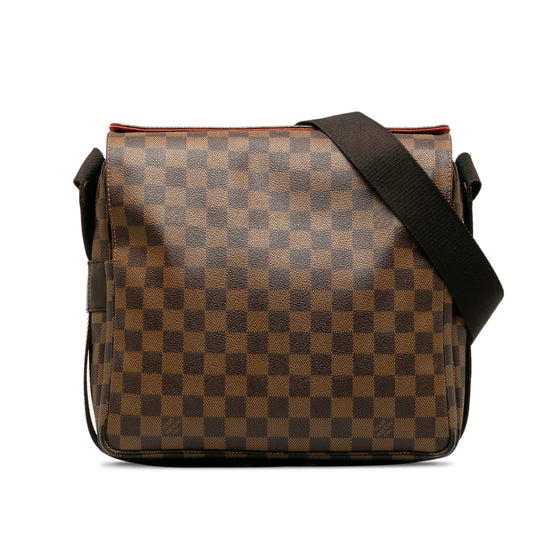 Brown Louis Vuitton Damier Ebene Naviglio Crossbody Bag