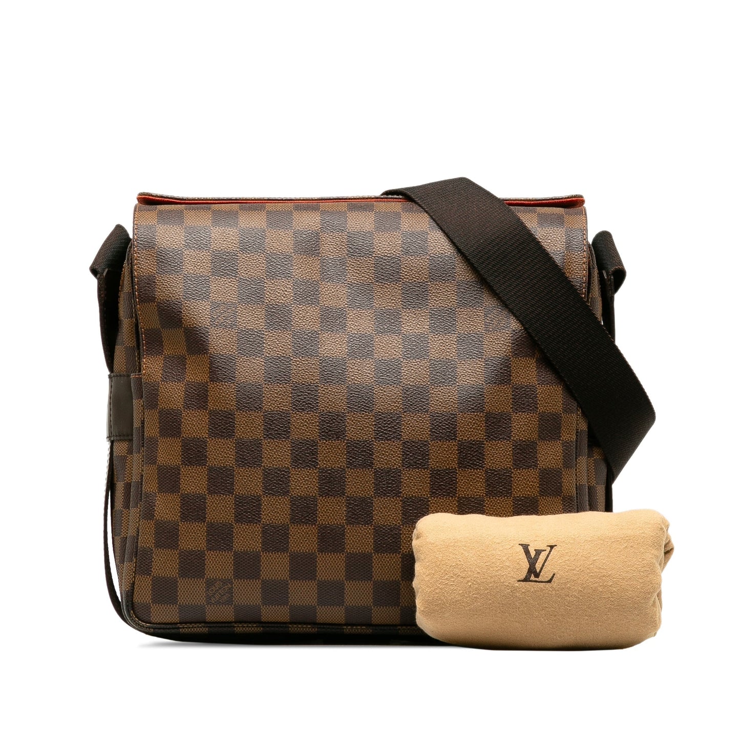 Brown Louis Vuitton Damier Ebene Naviglio Crossbody Bag