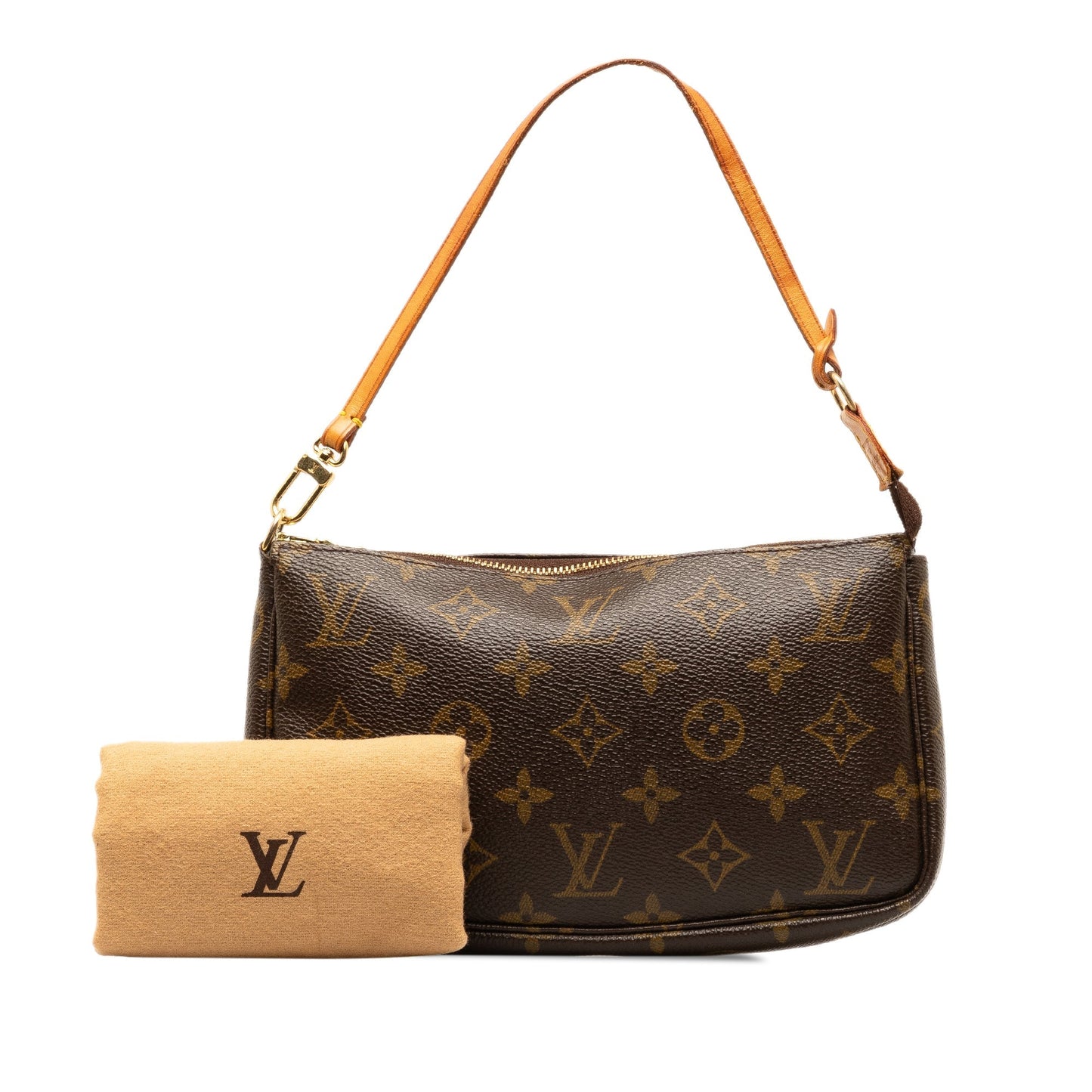 Brown Louis Vuitton Monogram Pochette Accessoires Shoulder Bag