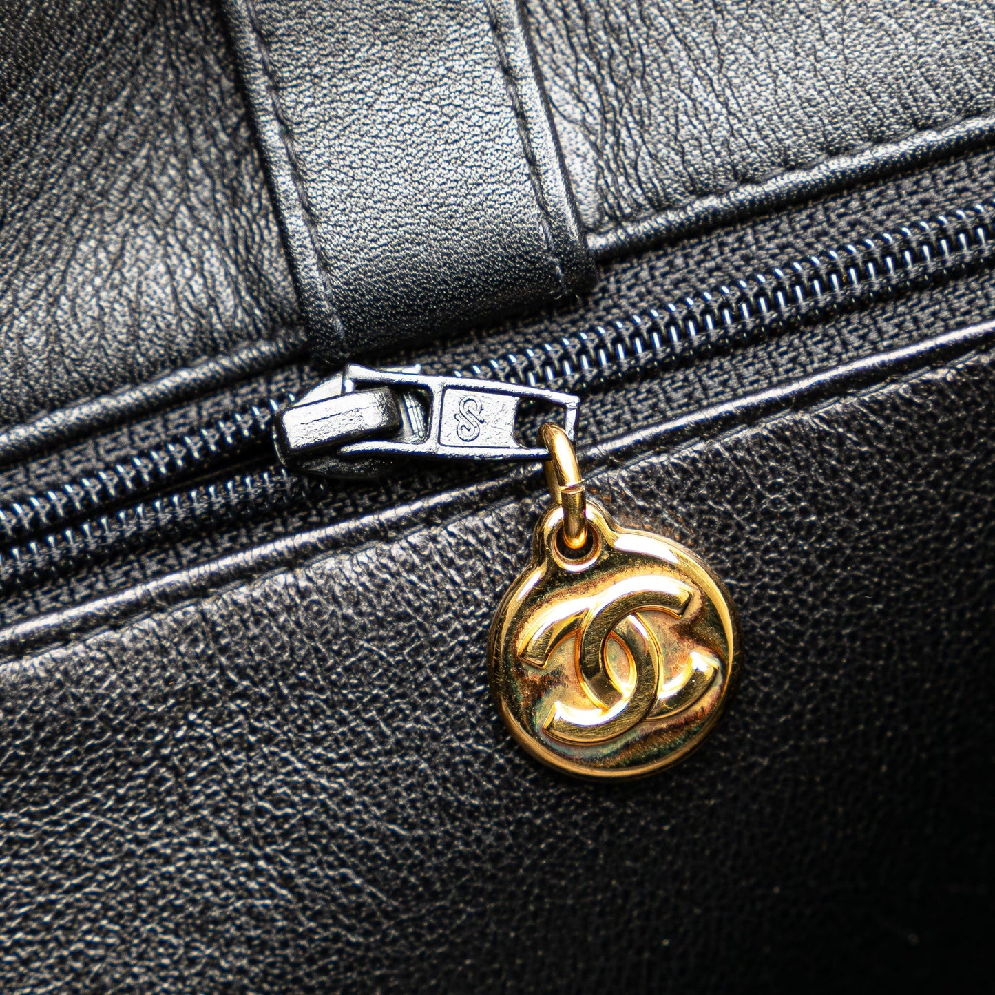 Black Chanel CC Lambskin XL Tote