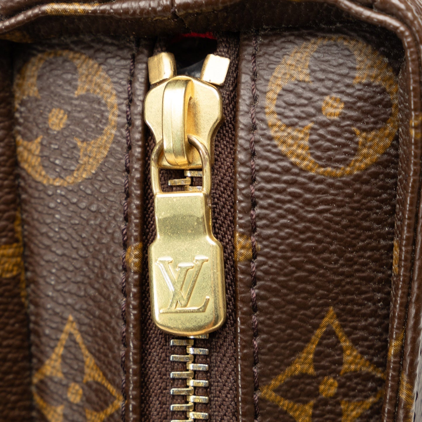 Brown Louis Vuitton Monogram Viva Cite MM Shoulder Bag