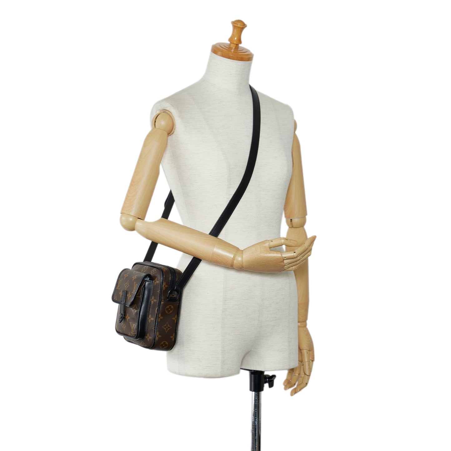 Brown Louis Vuitton Monogram Macassar Christopher Wearable Crossbody Bag