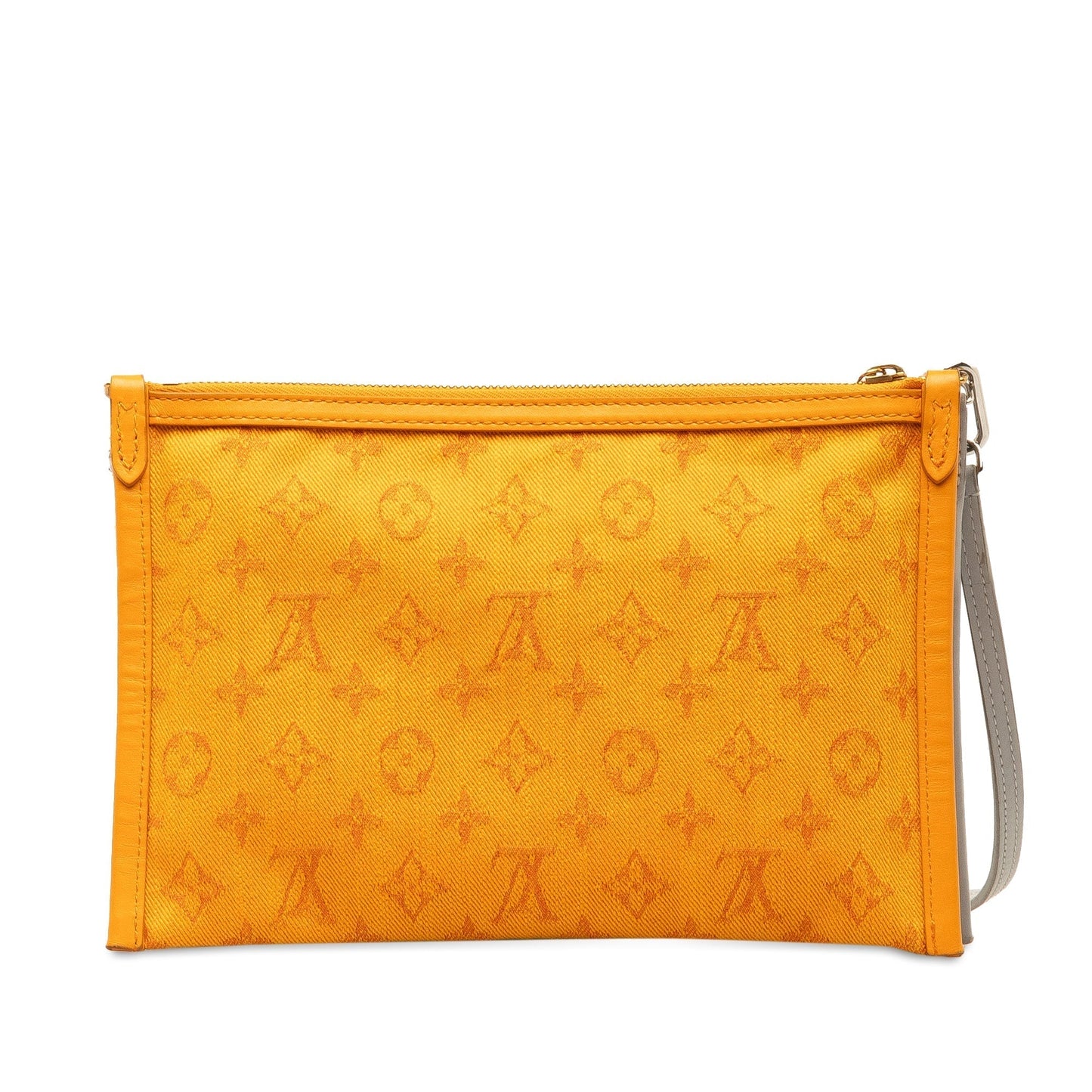 Gray Louis Vuitton Monogram Antartica Double Flat Messenger Crossbody Bag