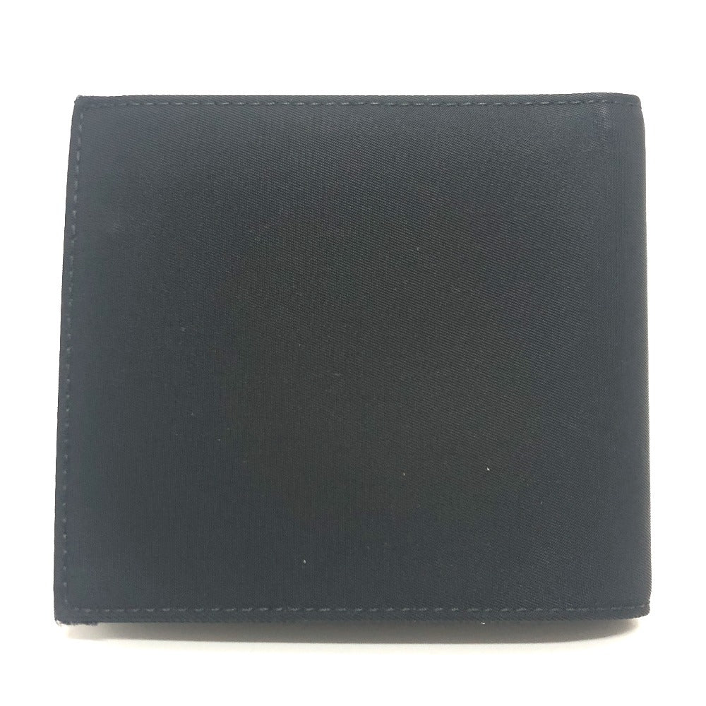 PRADA Folded wallet 2M0738 Leather / nylon black Triangle logo Women Used