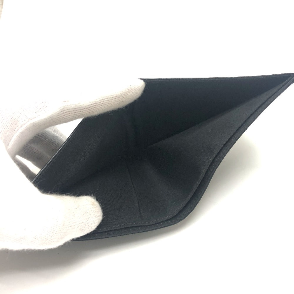 PRADA Folded wallet 2M0738 Leather / nylon black Triangle logo Women Used