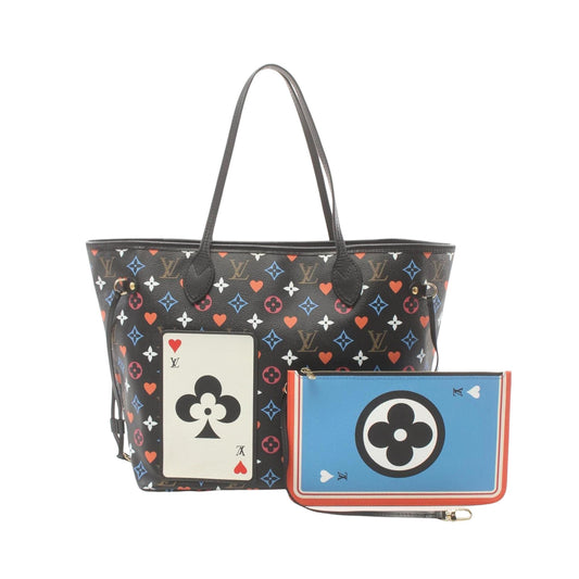 Canvas Neverfull MM Tote Bag with Pouch and Dust Bag