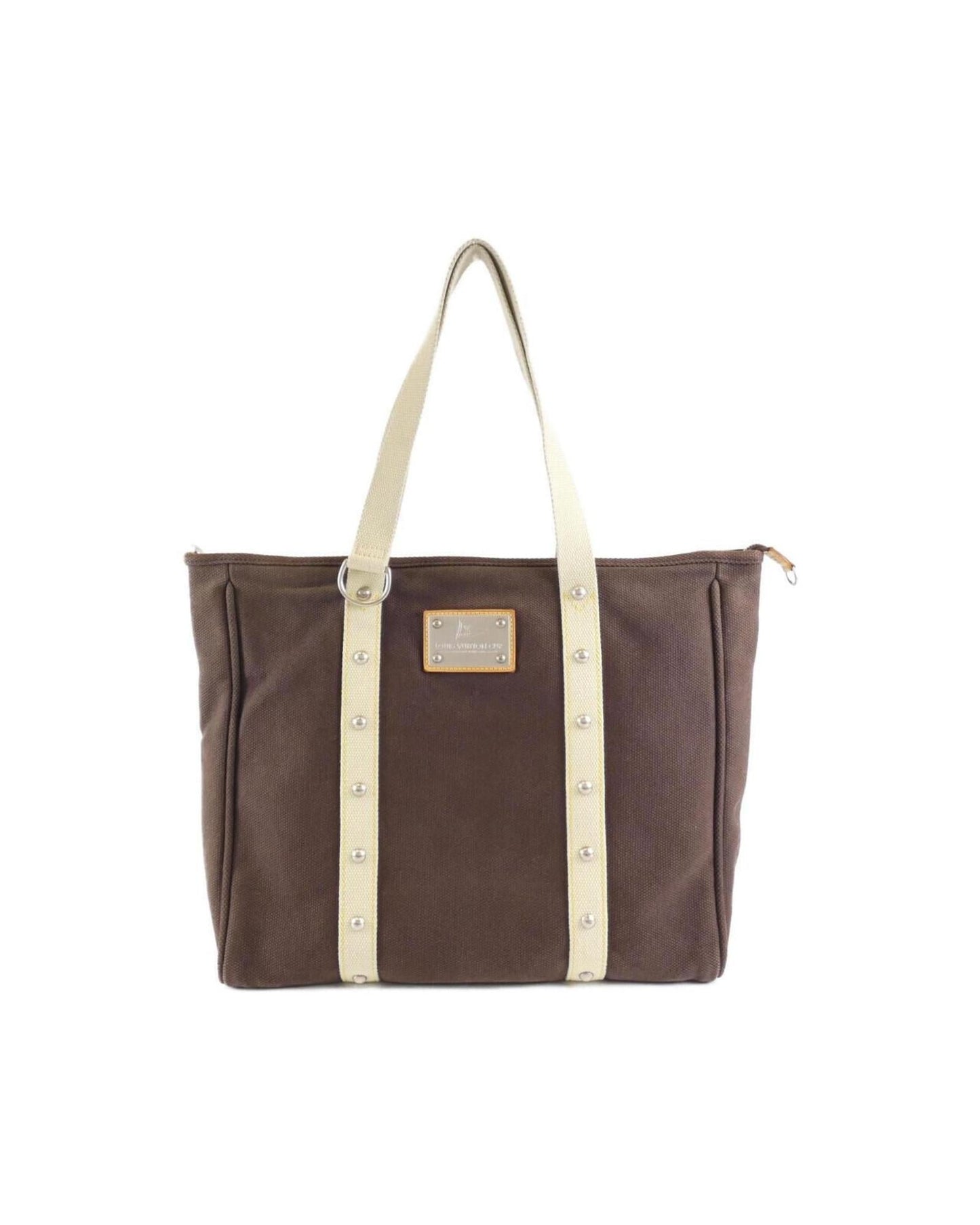 Canvas Tote Bag with Minor Stains and Scuffs