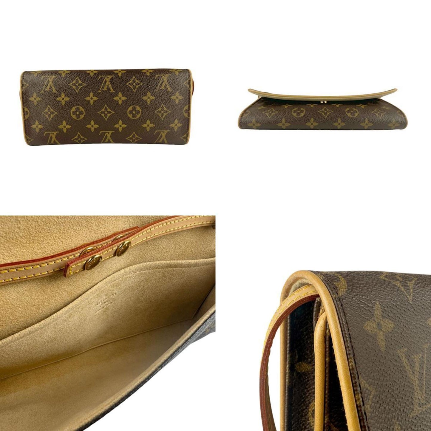 Canvas Twin Clutch in Good Condition