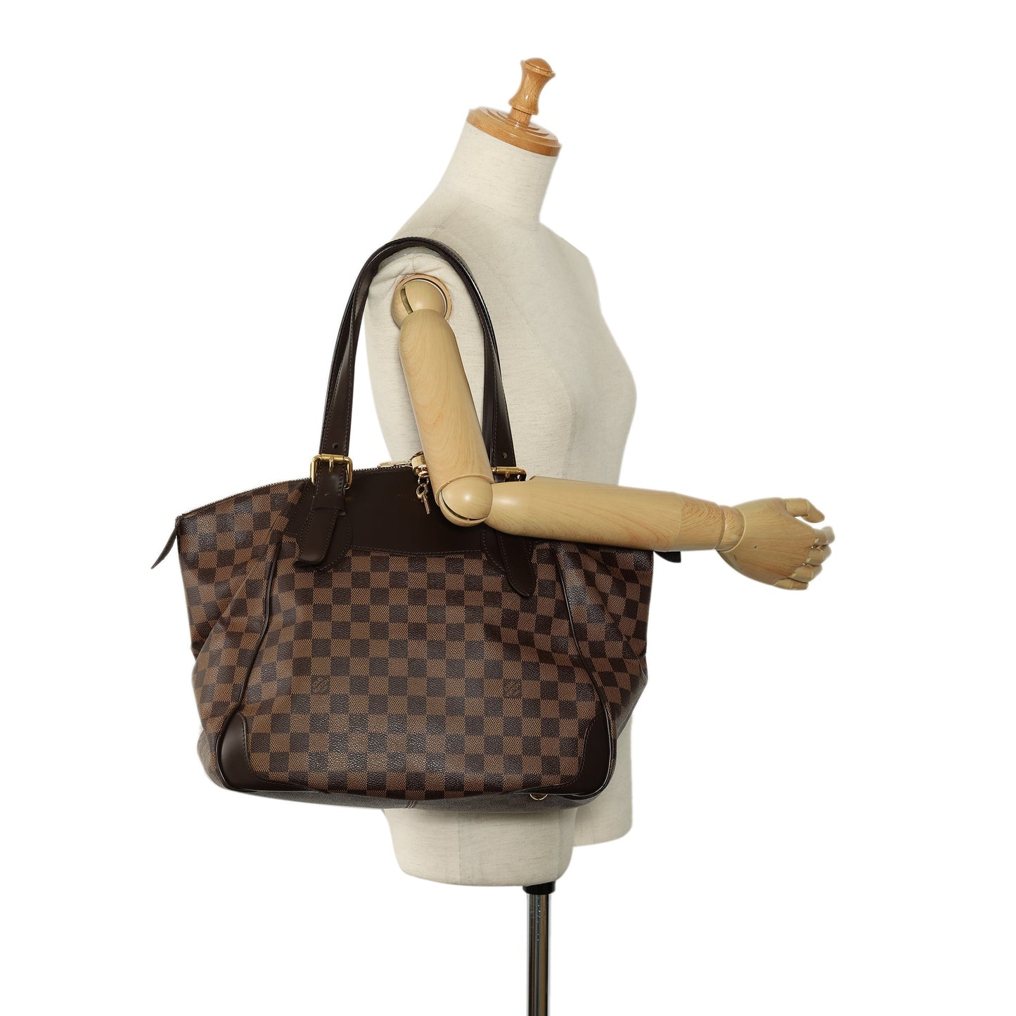 Brown Louis Vuitton Damier Ebene Verona GM Shoulder Bag