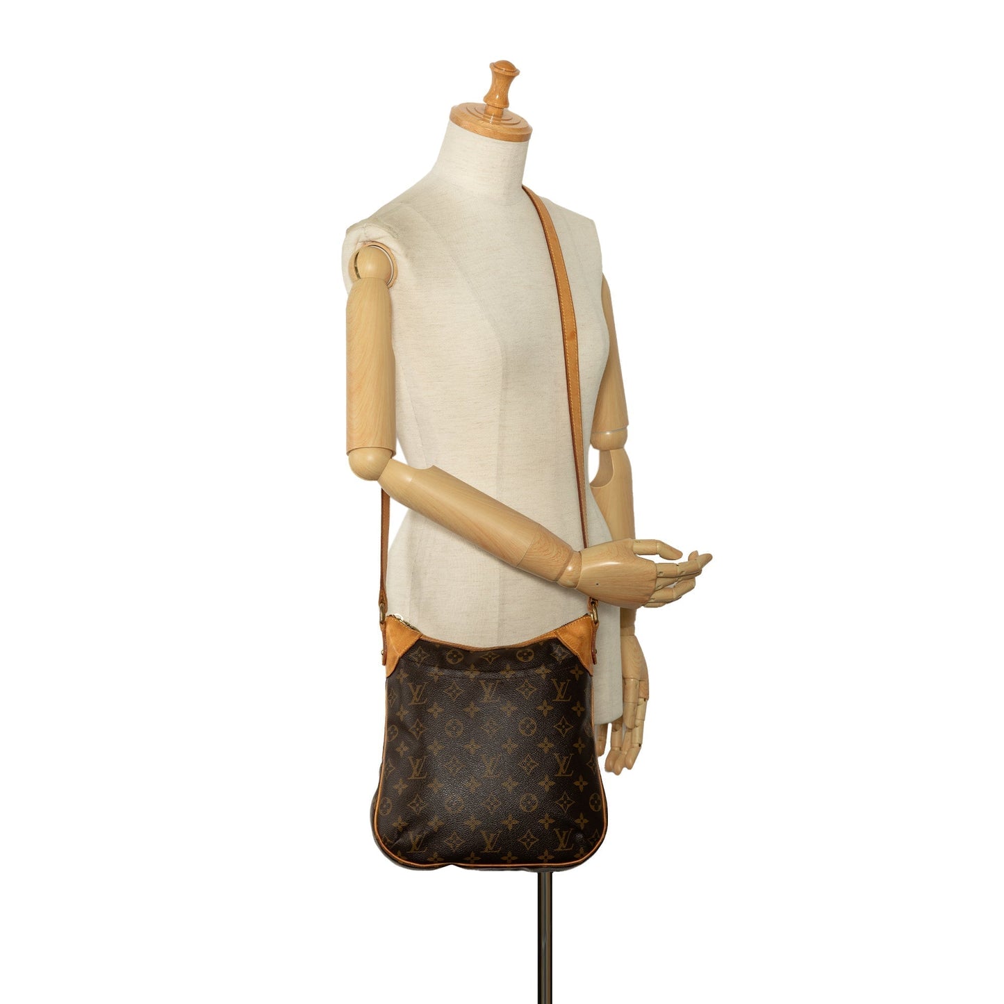 Brown Louis Vuitton Monogram Odeon MM Crossbody Bag