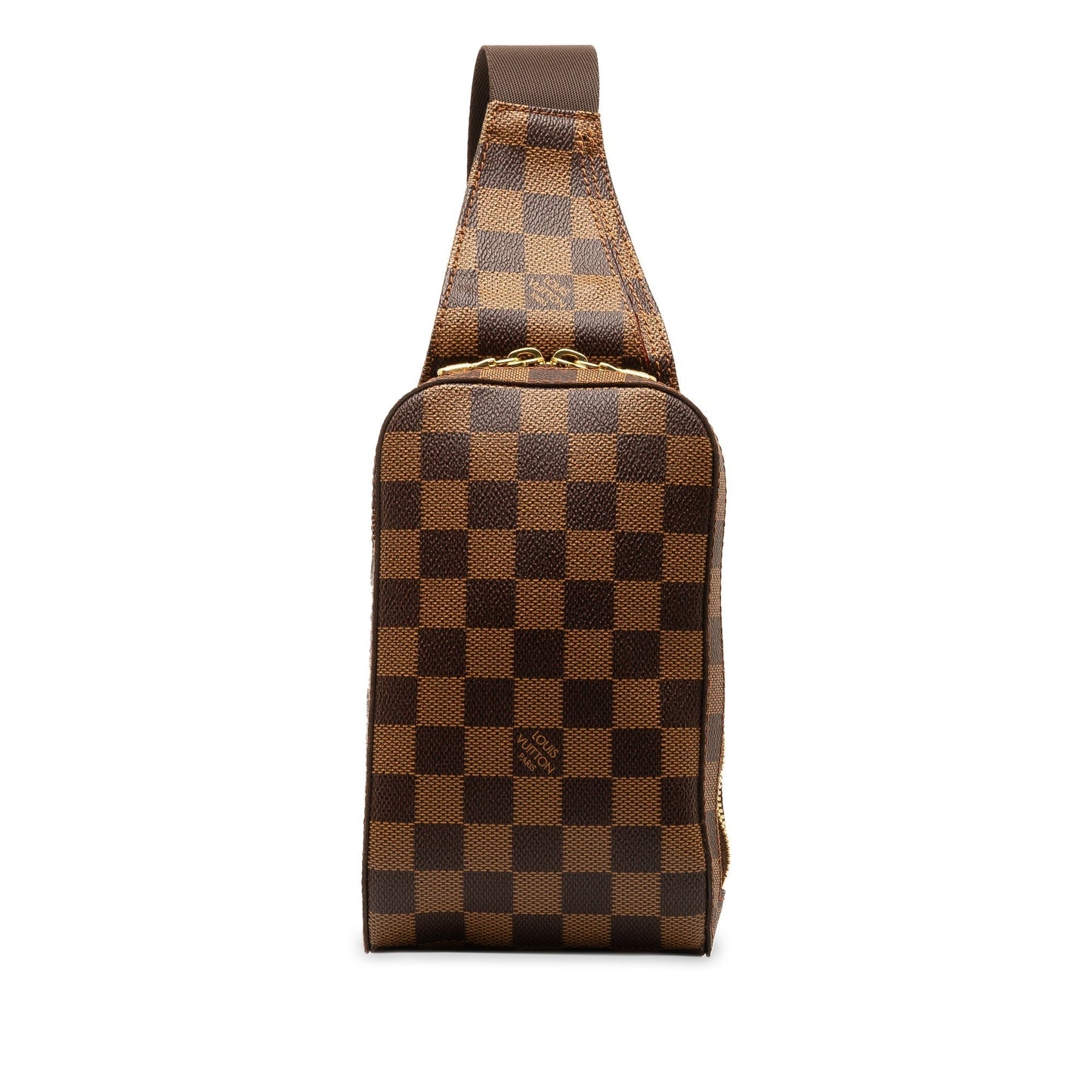 Brown Louis Vuitton Damier Ebene Geronimos Crossbody Bag