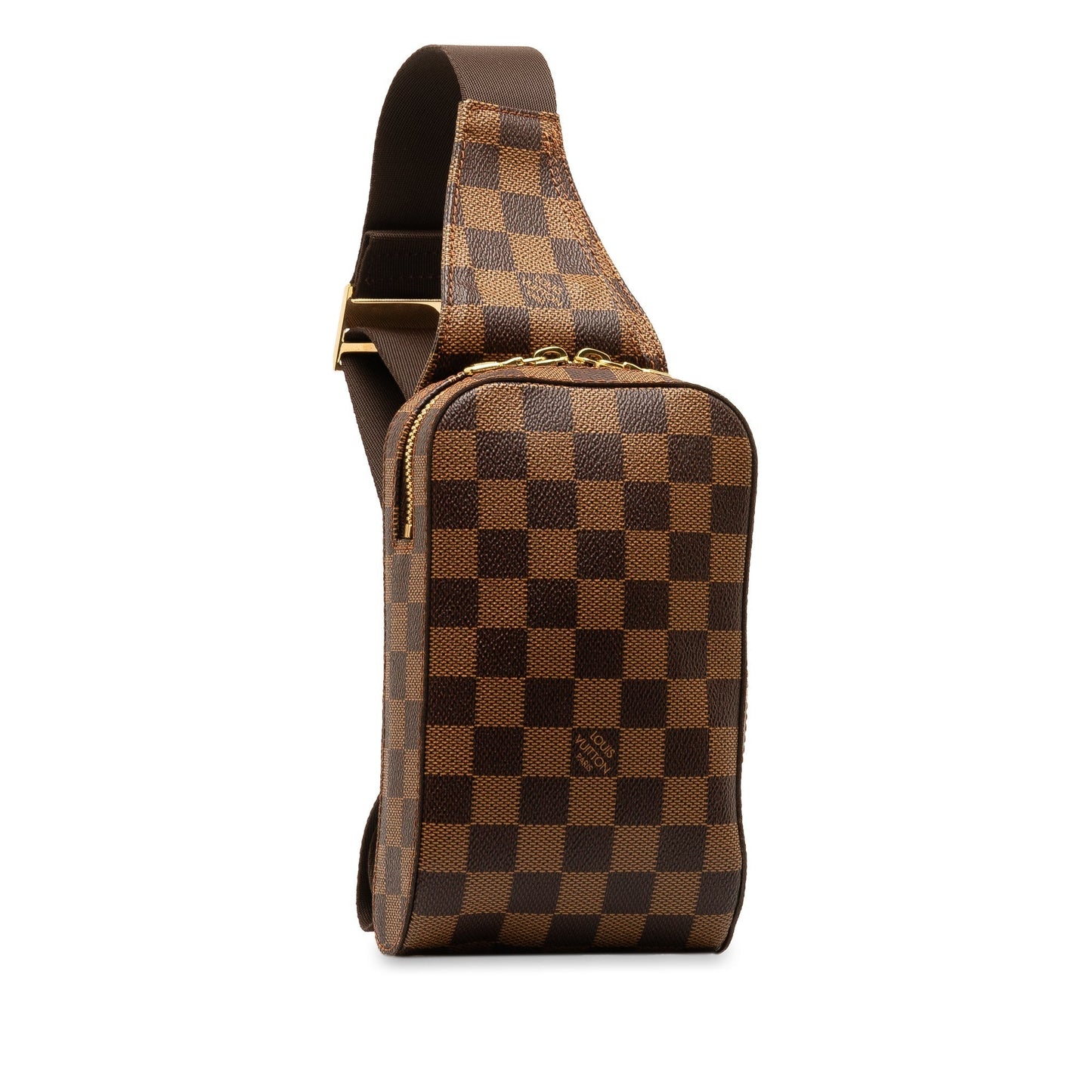 Brown Louis Vuitton Damier Ebene Geronimos Crossbody Bag