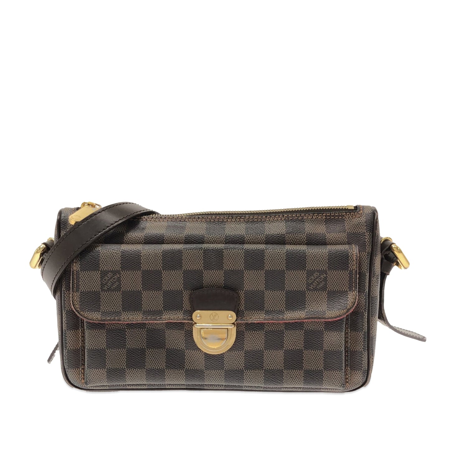 Brown Louis Vuitton Damier Ebene Ravello GM Shoulder Bag