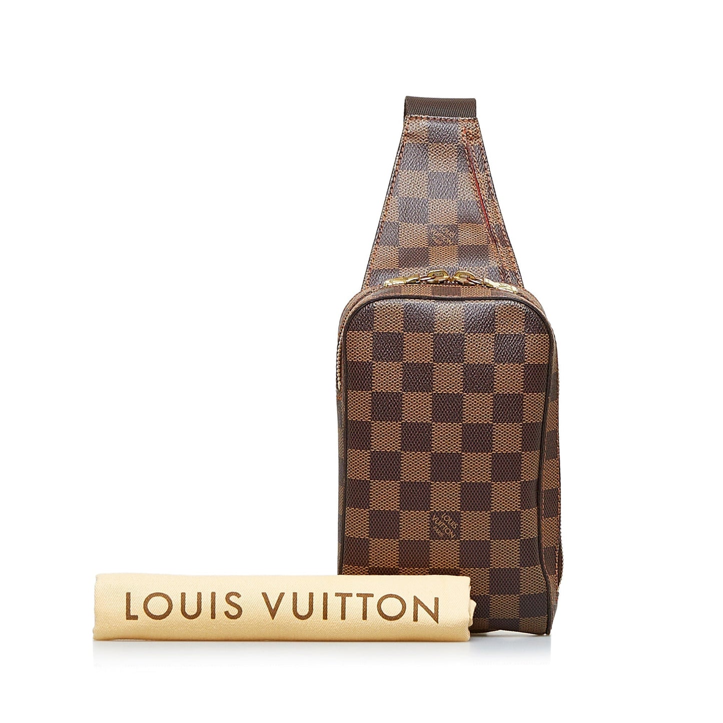 Brown Louis Vuitton Damier Ebene Geronimos Crossbody Bag