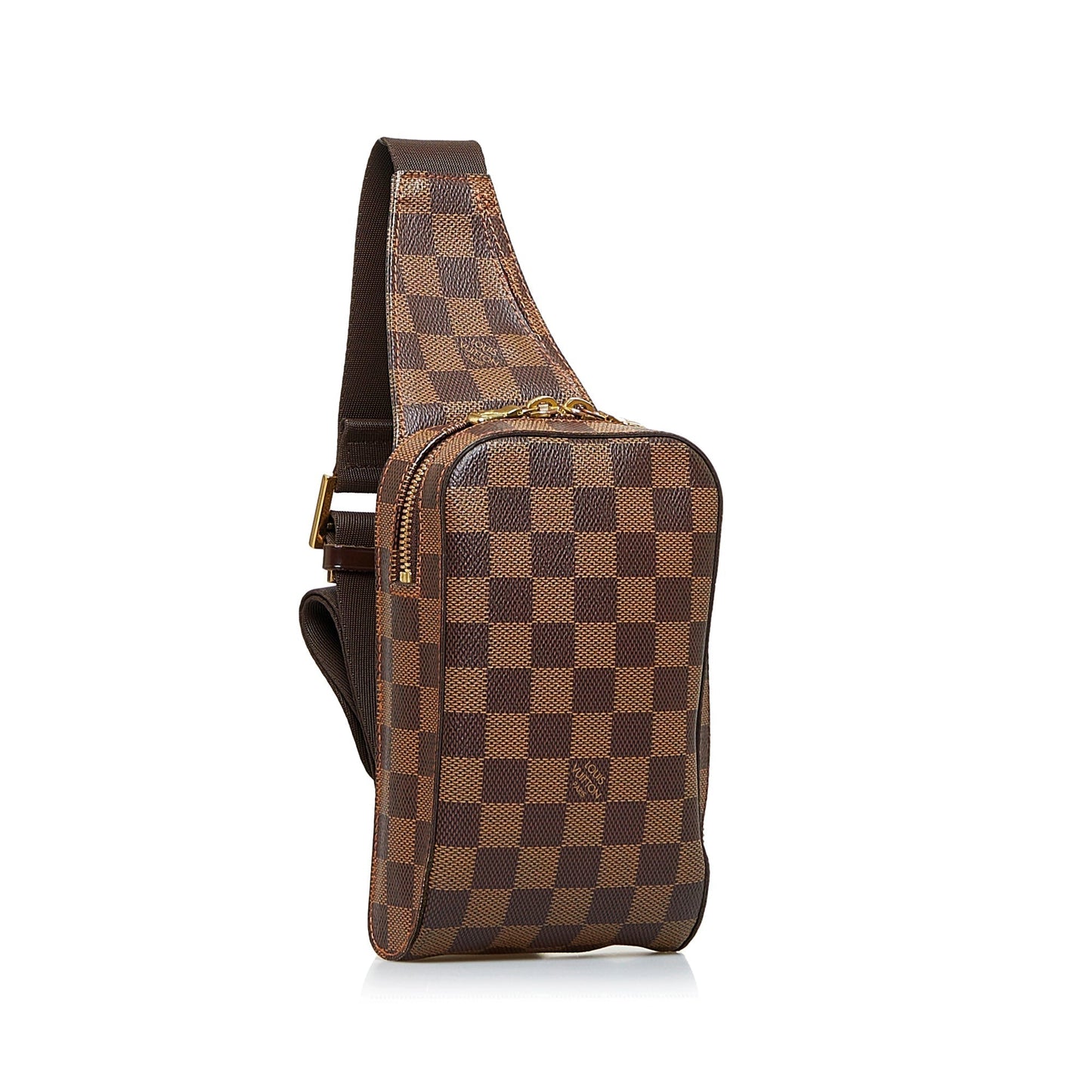 Brown Louis Vuitton Damier Ebene Geronimos Crossbody Bag