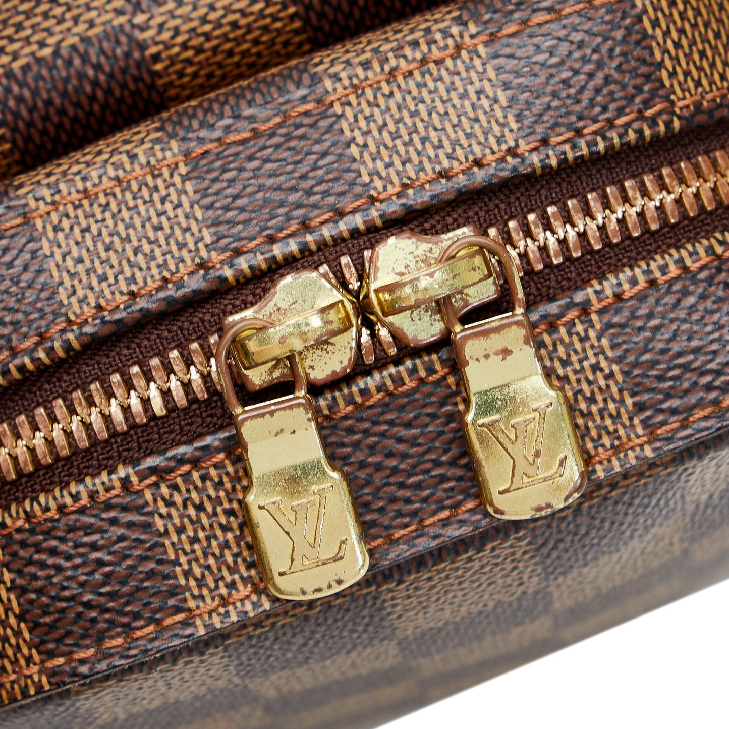 Brown Louis Vuitton Damier Ebene Geronimos Crossbody Bag