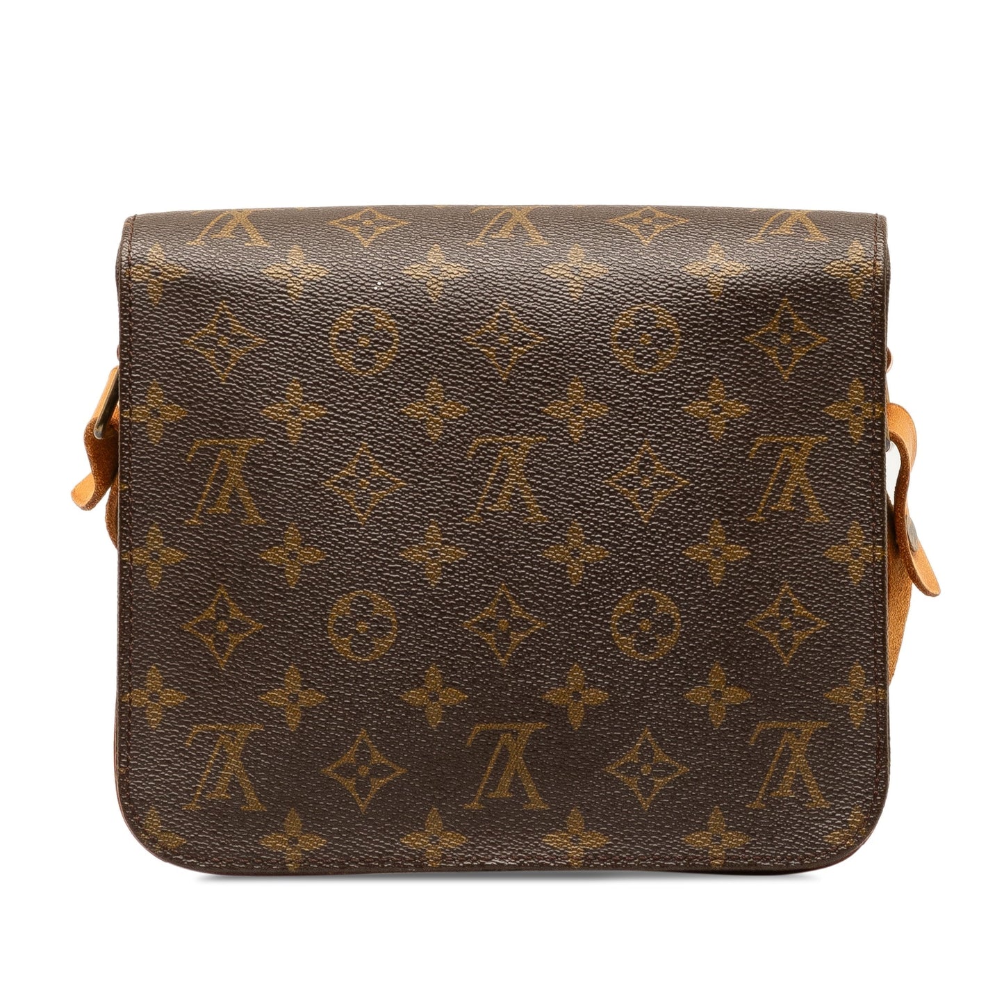 Brown Louis Vuitton Monogram Cartouchiere MM Crossbody Bag