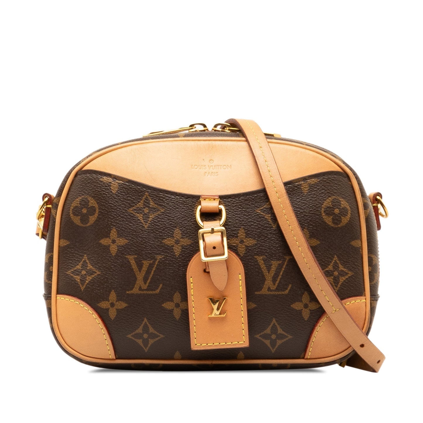 Brown Louis Vuitton Monogram Deauville Mini Crossbody Bag