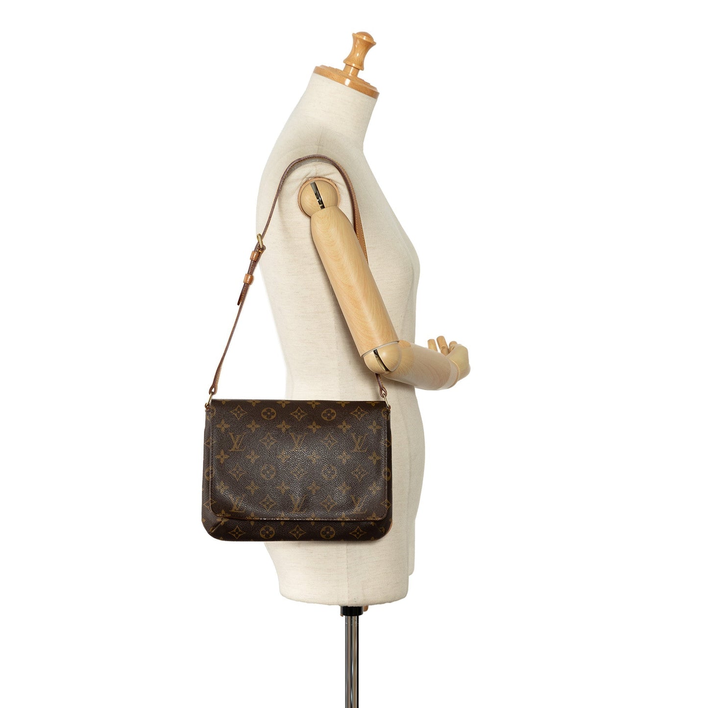 Brown Louis Vuitton Monogram Musette Tango Short Strap Shoulder Bag