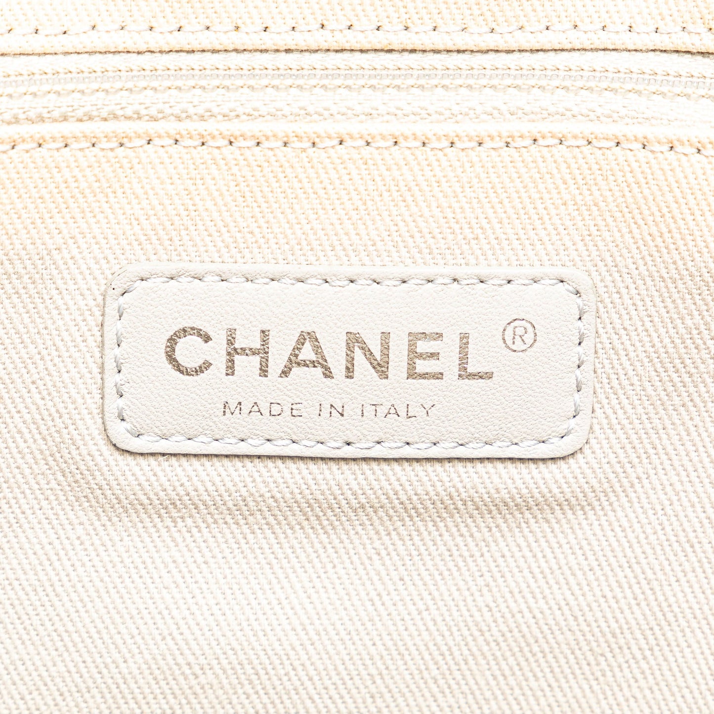 Blue Chanel Medium Glazed Calfskin and Caviar Deauville Tote Satchel