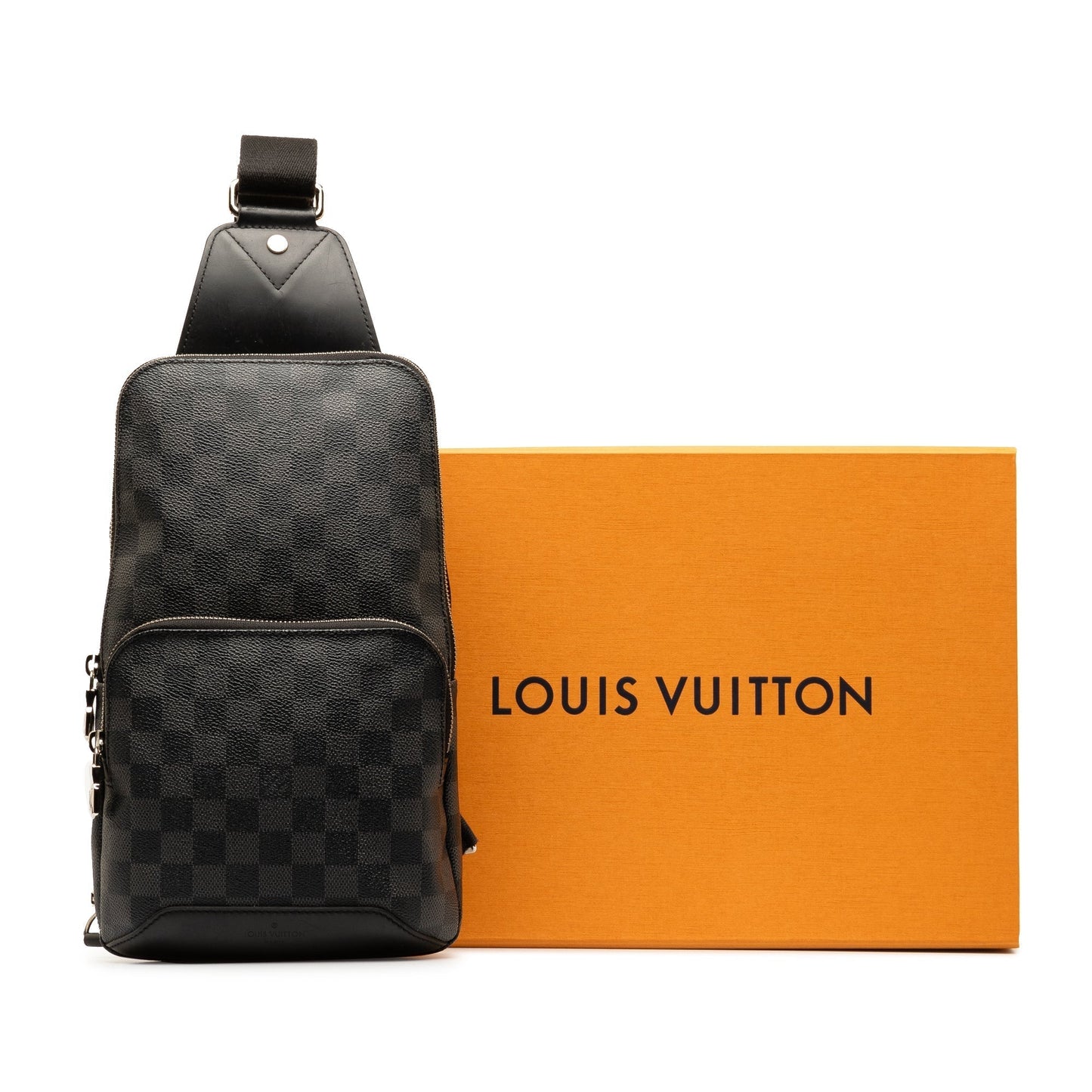 Black Louis Vuitton Damier Graphite Avenue Sling Crossbody Bag