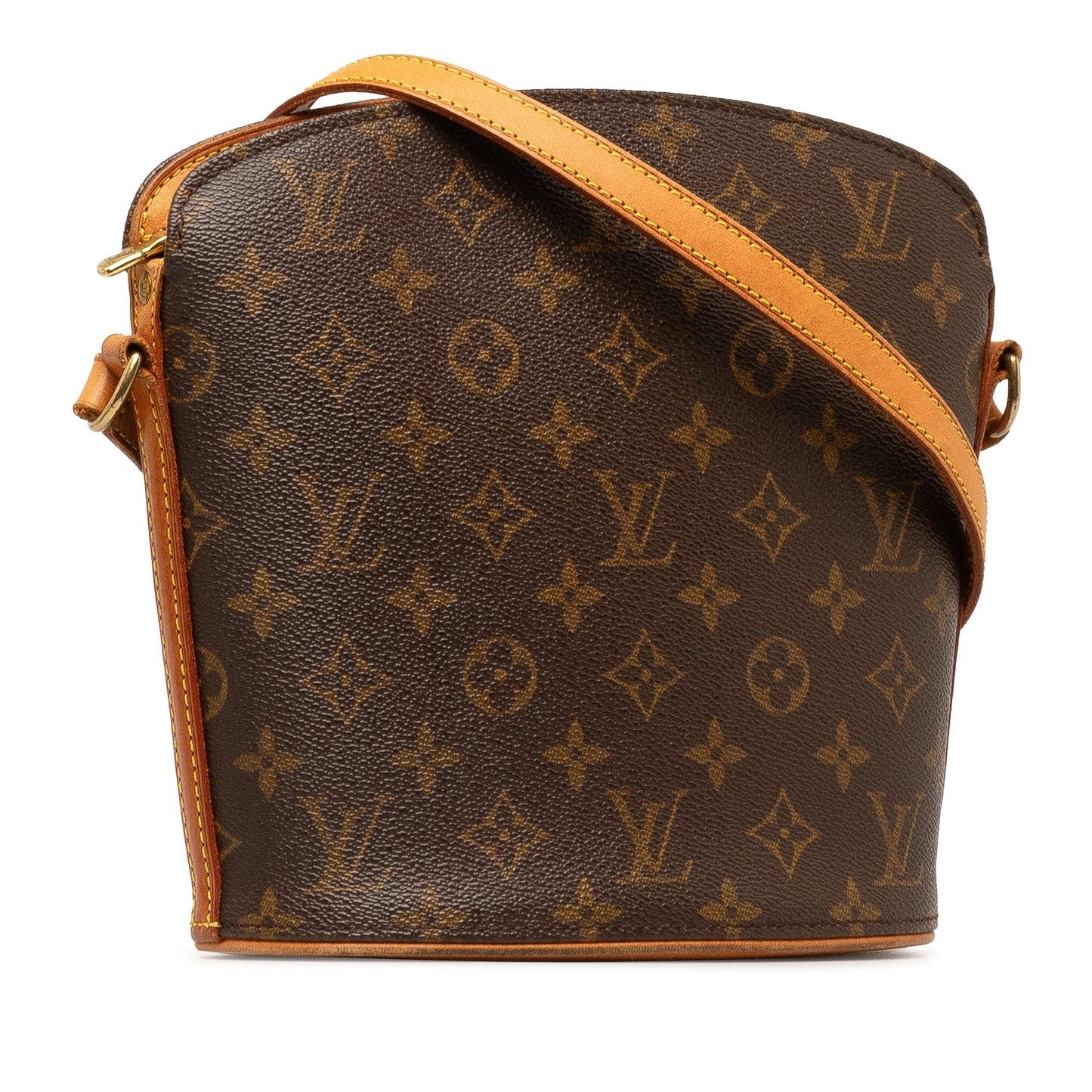 Brown Louis Vuitton Monogram Drouot Crossbody Bag