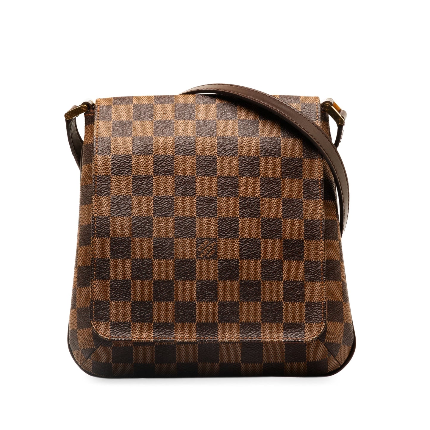 Brown Louis Vuitton Damier Ebene Musette Salsa Long Strap Crossbody Bag