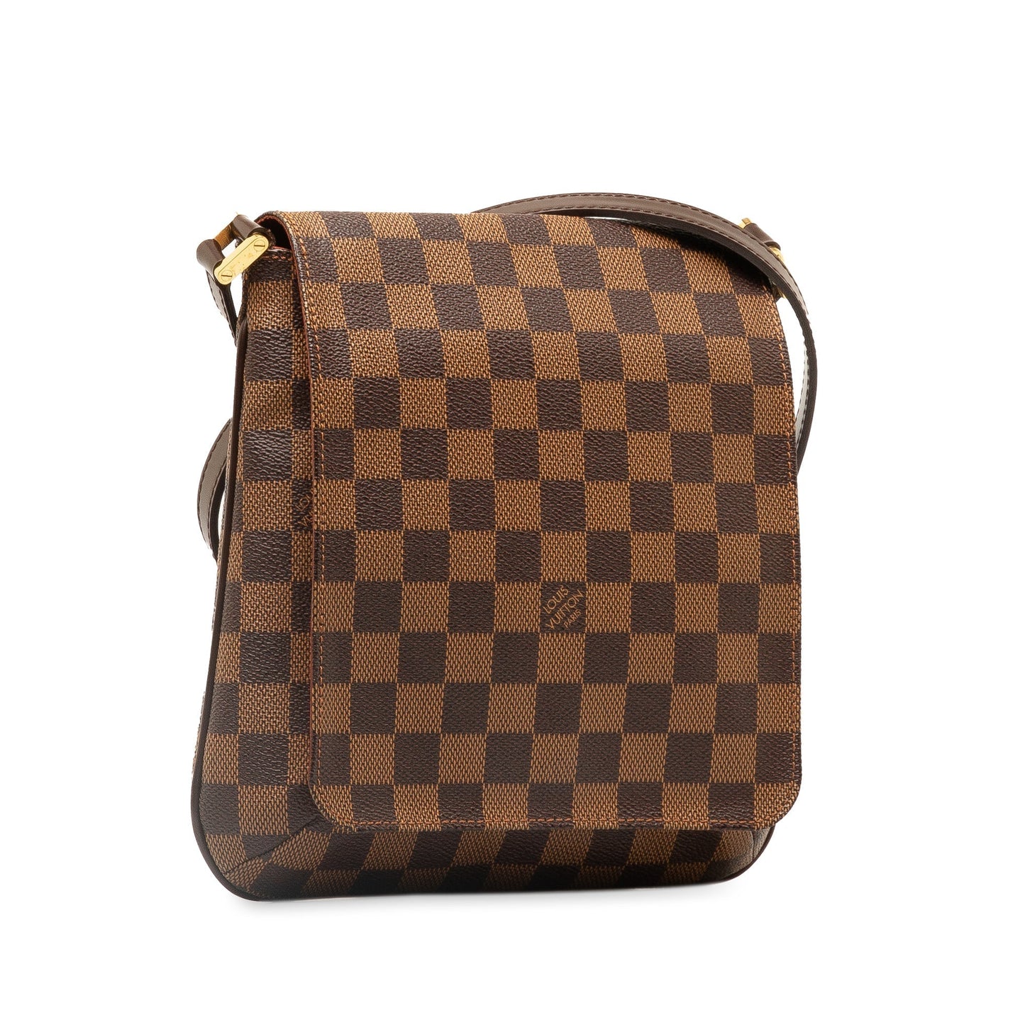 Brown Louis Vuitton Damier Ebene Musette Salsa Long Strap Crossbody Bag