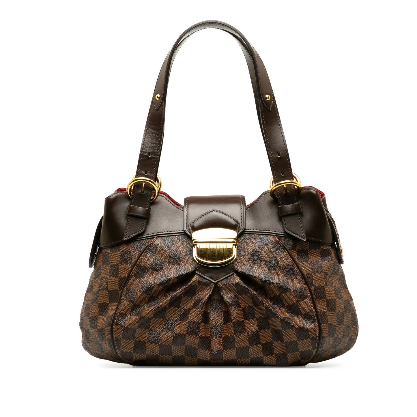 Brown Louis Vuitton Damier Ebene Sistina PM Shoulder Bag