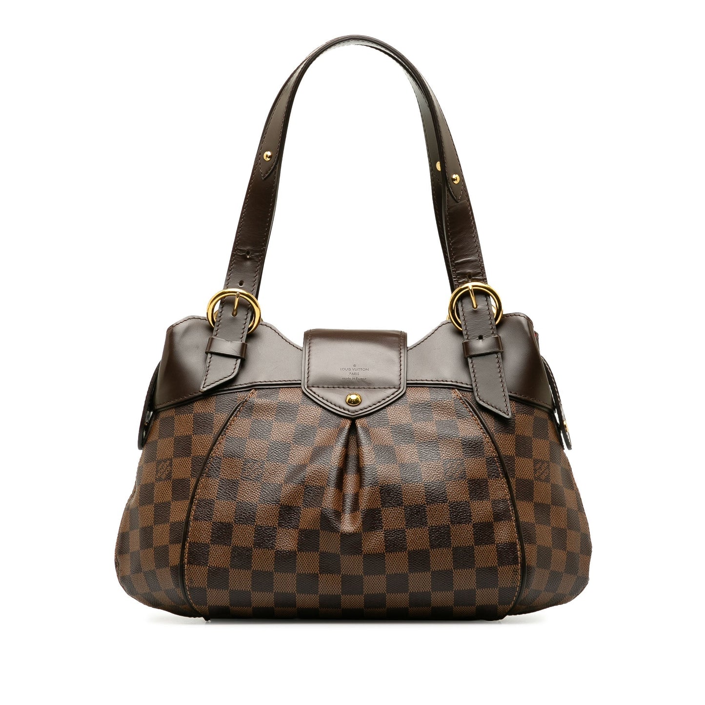 Brown Louis Vuitton Damier Ebene Sistina PM Shoulder Bag