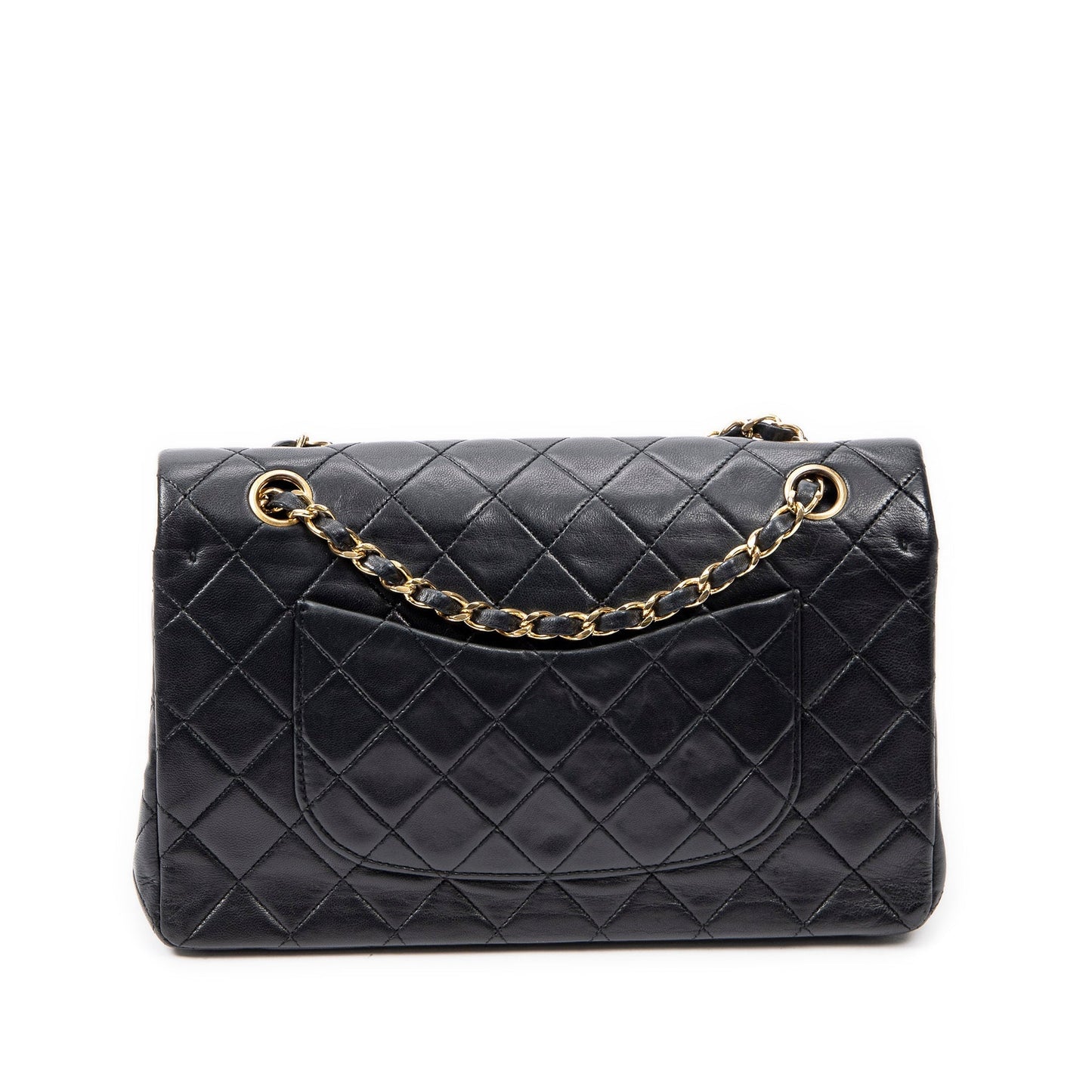 CHANEL Medium Classic Lambskin Double Flap Shoulder Bag