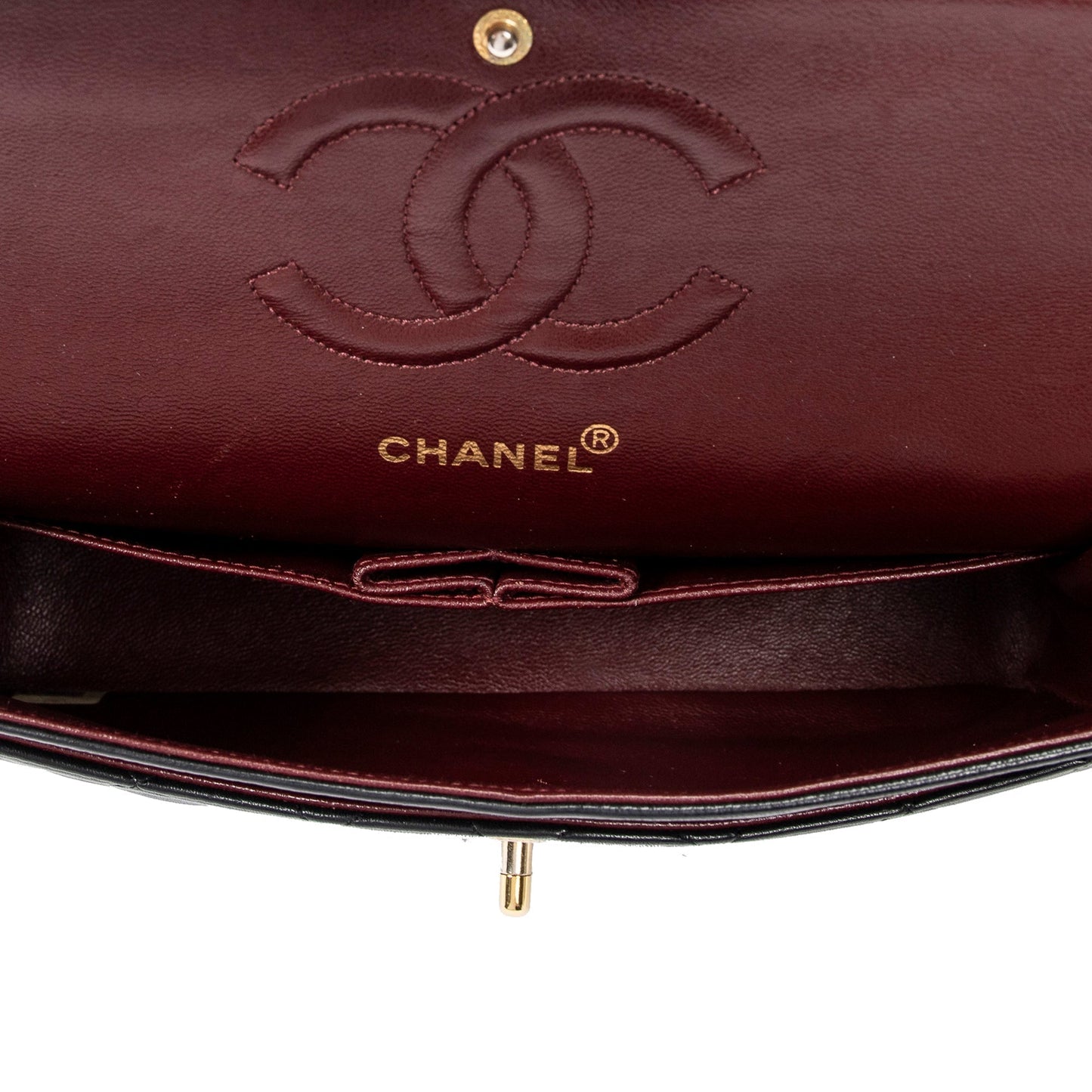 CHANEL Medium Classic Lambskin Double Flap Shoulder Bag