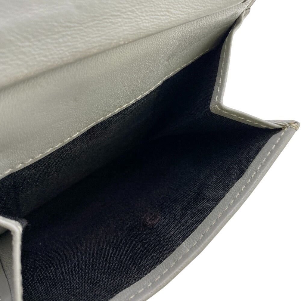 Christian Dior Bifold Wallet leather gray Compact wallet cd diamond mens Used