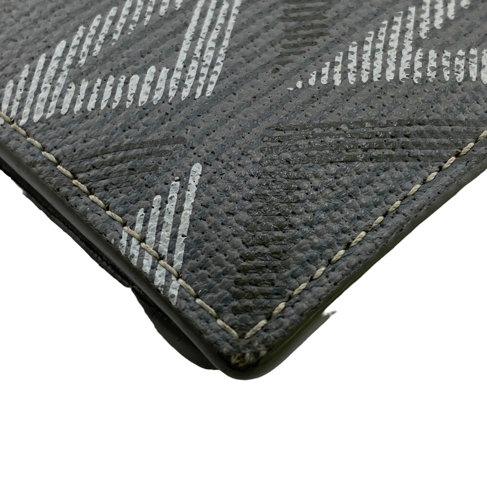 Christian Dior Bifold Wallet leather gray Compact wallet cd diamond mens Used
