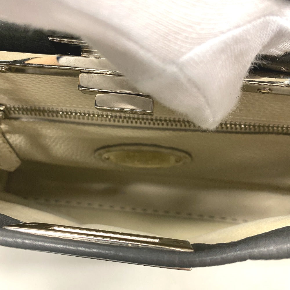 FENDI Handbag 8BN226 leather gray Peek-a-boo regular