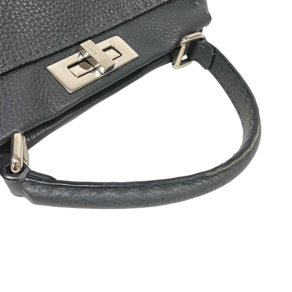 FENDI Handbag 8BN226 leather gray Peek-a-boo regular
