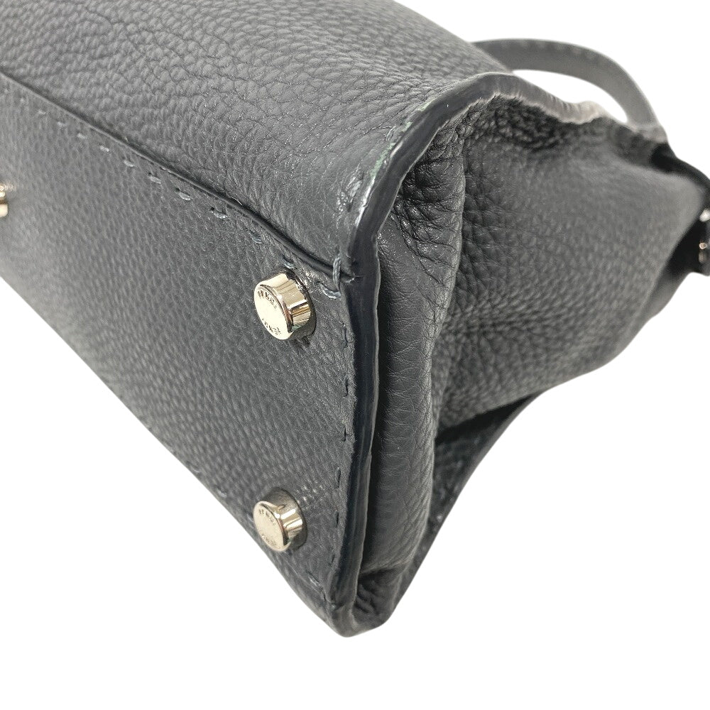 FENDI Handbag 8BN226 leather gray Peek-a-boo regular
