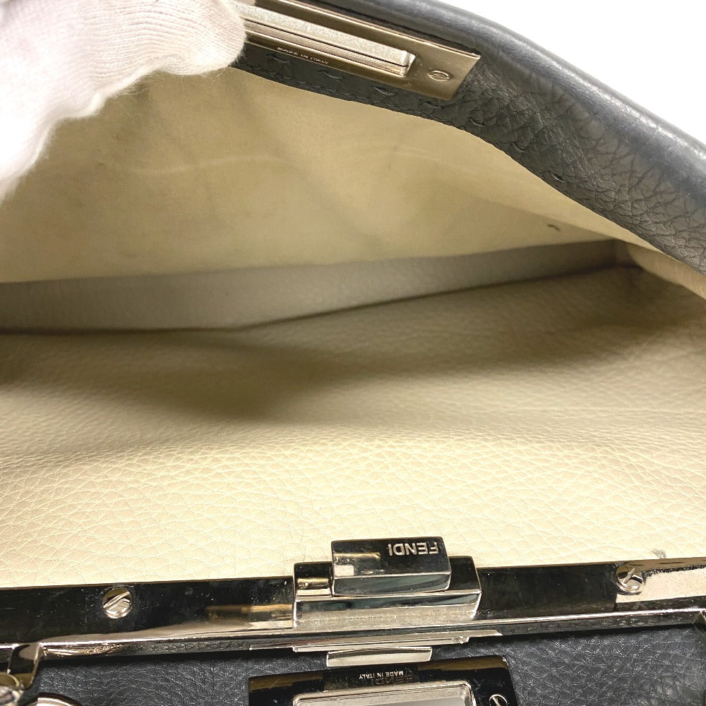 FENDI Handbag 8BN226 leather gray Peek-a-boo regular