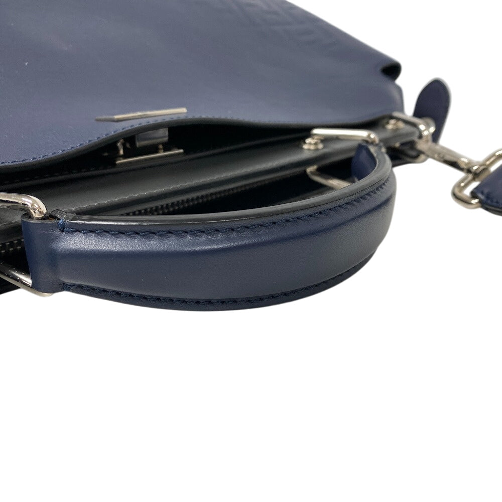 FENDI Handbag 7VA476 leather Navy Peekaboo Essential