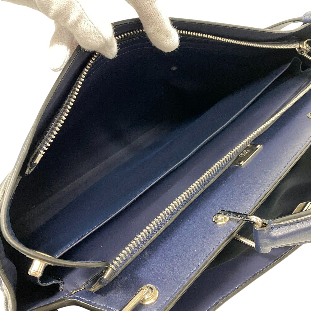 FENDI Handbag 7VA476 leather Navy Peekaboo Essential